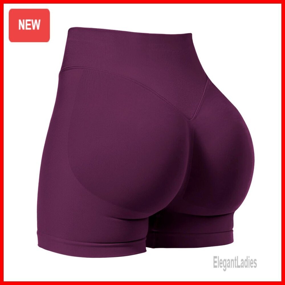 Seamless Booty Scrunch Workout Shorts with Tummy Control